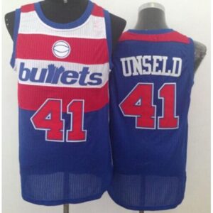 68642bc87341a_1 Wizards #41 Wes Unseld Blue Bullets Throwback Stitched NBA Jersey
