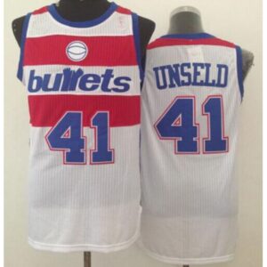 68642bcb9f738_1 Wizards #41 Wes Unseld White Bullets Throwback Stitched NBA Jersey