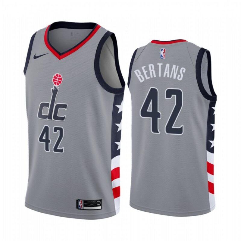 68642bcf1880a_1 Men's Washington Wizards #42 Davis Bertans Grey City Edition Stitched Jersey