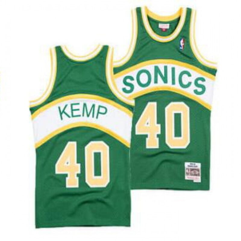 68642c08a0599_1 Men's Oklahoma City Thunder #40 Shawn Kemp Green Throwback SuperSonics Stitched Jersey