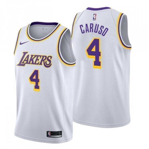 68642c27b8931_1 Men's Los Angeles Lakers #4 Alex Caruso White Stitched NBA Jersey