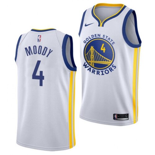68642c2e90e2d_1 Youth Golden State Warriors #4 Moses Moody White Association Edition Swingman Stitched Jersey