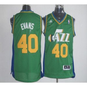 68642c59154a1_1 Jazz #40 Jeremy Evans Green Revolution 30 Stitched NBA Jersey