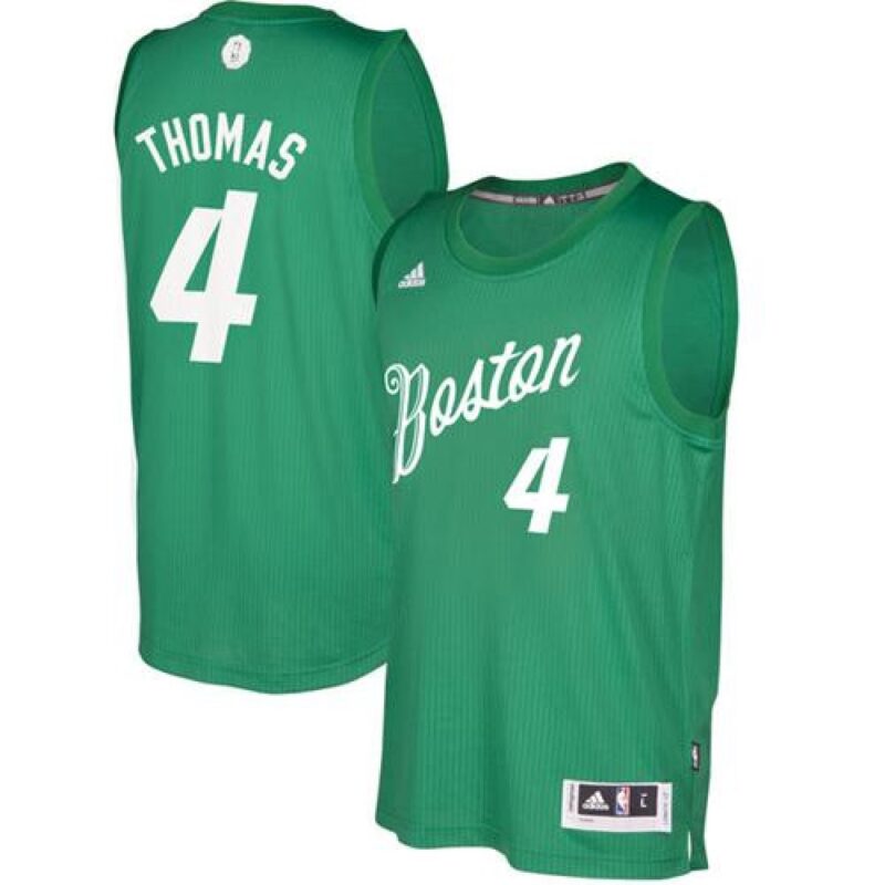 68642cf495d3b_1 Celtics #4 Isaiah Thomas Green 2016-2017 Christmas Day Stitched NBA Jersey
