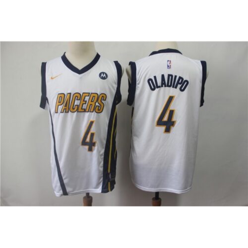 68642d0fab6ee_1 Men's Indiana Pacers #4 Victor Oladipo White 2018/19 Earned Edition Swingman Stitched NBA Jersey