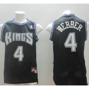 68642d197e816_1 Kings #4 Chris Webber Black Throwback Stitched NBA Jersey