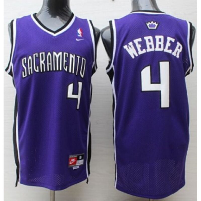 68642d2026a8b_1 Kings #4 Chris Webber Purple Throwback Stitched NBA Jersey