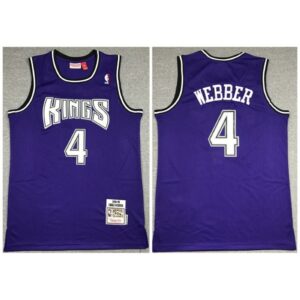 68642d234d621_1 Men's Sacramento Kings #4 Chris Webber Purple Throwback Stitched Jersey