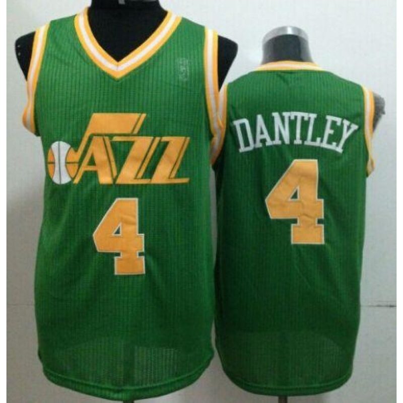 68642d41a03fe_1 Jazz #4 Adrian Dantley Green Throwback Stitched NBA Jersey