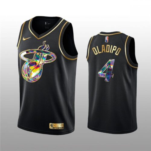 68642d73c90bc_1 Men's Miami Heat #4 Victor Oladipo 2021/22 Black Golden Edition 75th Anniversary Diamond Logo Stitched Basketball Jersey