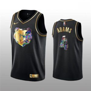 68642d8b62ec3_1 Men's Memphis Grizzlies #4 Steven Adams 2021/22 Black Golden Edition 75th Anniversary Diamond Logo Stitched Basketball Jersey