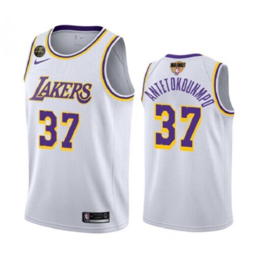 68642da963f40_1 Men's Los Angeles Lakers #37 Kostas Antetokounmpo White with KB Patch Finals Stitched Jersey