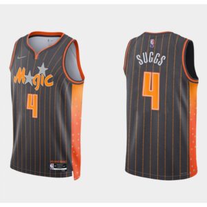 68642e084bdf6_1 Men's Orlando Magic #4 Jalen Suggs 2021/22 City Edition Black 75th Anniversary Stitched Swingman Jersey