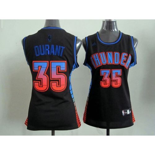68642ec20684b_1 Thunder #35 Kevin Durant Black Women's Vibe Stitched NBA Jersey