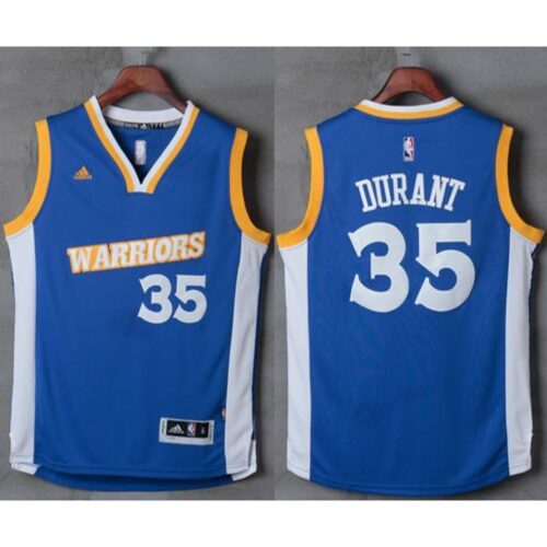68642ee658f63_1 Warriors #35 Kevin Durant Royal Stretch Crossover Stitched NBA Jersey