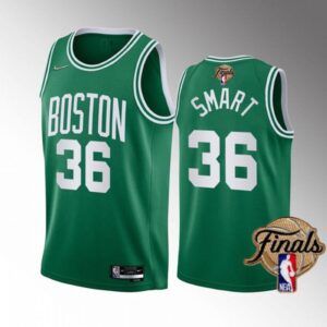 68642efb6d5a0_1 Men's Boston Celtics #36 Marcus Smart 2021/22 Green Golden Edition 75th Anniversary Diamond Logo Stitched Basketball Jersey