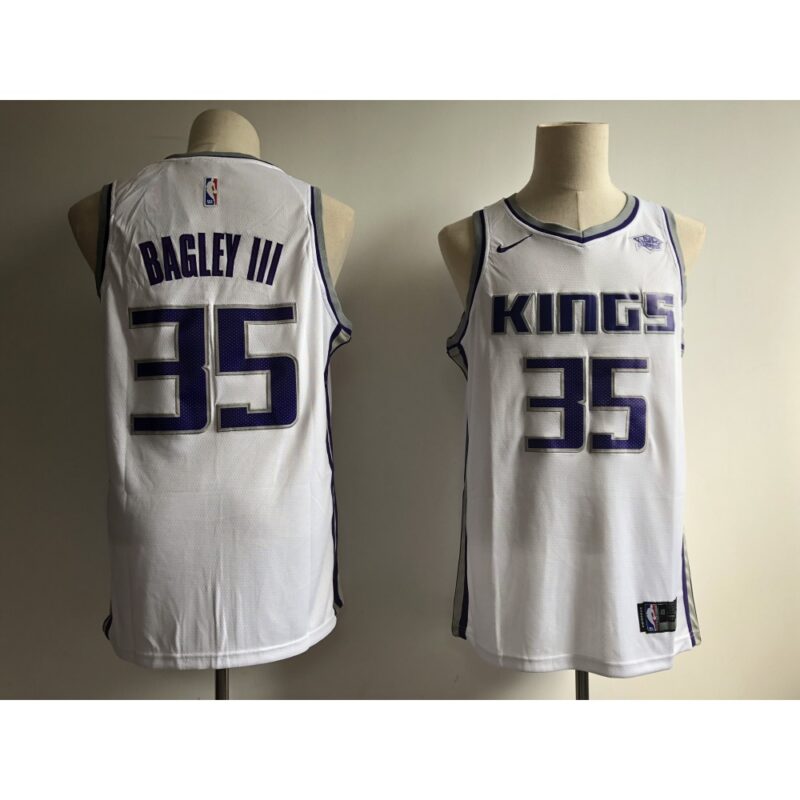 68642f2a2fe19_1 Kings #35 Marvin Bagley III White Authentic Stitched Jersey