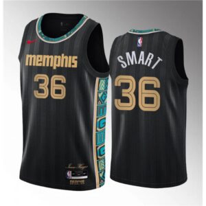 68642f3f028c6_1 Men's Memphis Grizzlies #36 Marcus Smart Black 2020/21 City Edition Stitched Basketball Jersey
