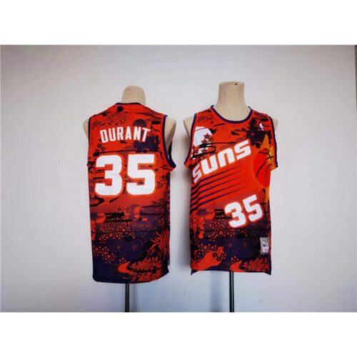 6864301c3e509_1 Men's Phoenix Suns #35 Kevin Durant Red Throwback Swingman Stitched Jersey