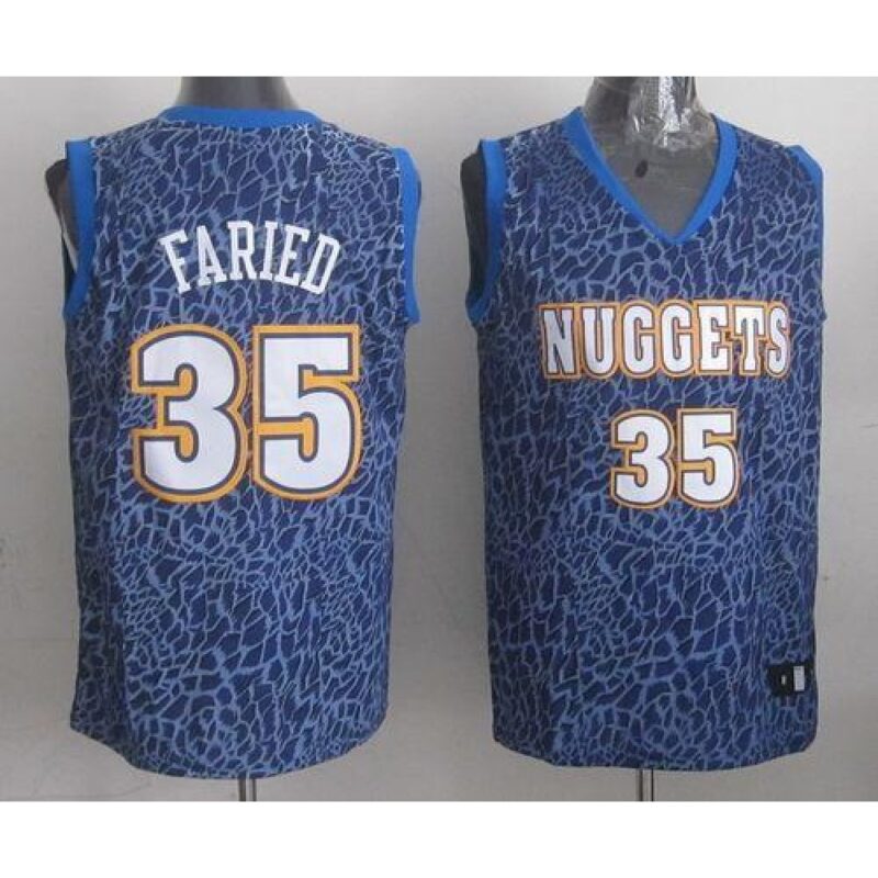 6864303437e2a_1 Nuggets #35 Kenneth Faried Dark Blue Crazy Light Stitched NBA Jersey