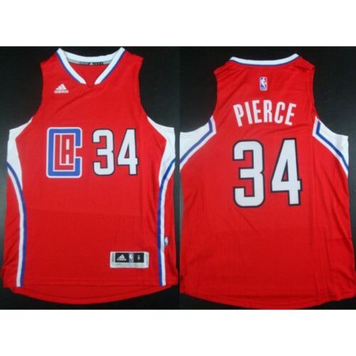 6864303ba4045_1 Clippers #34 Paul Pierce Red Stitched NBA Jersey