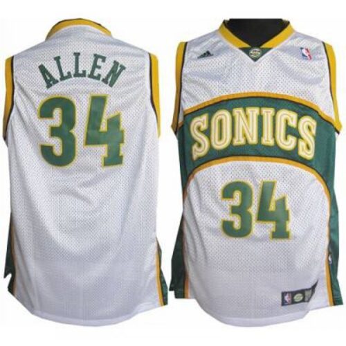 68643042723d2_1 Thunder #34 Ray Allen White Seattle SuperSonics Style Stitched NBA Jersey