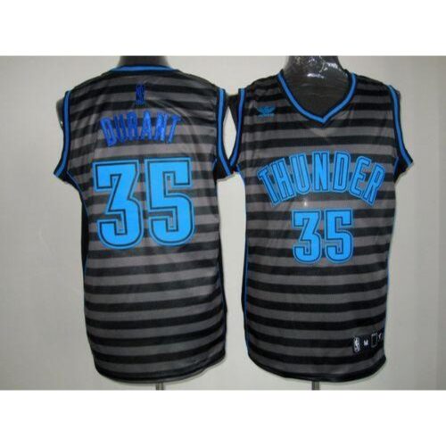 68643045ebfc2_1 Thunder #35 Kevin Durant Black/Grey Groove Stitched NBA Jersey