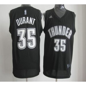 6864304caa20b_1 Thunder #35 Kevin Durant Black/White Stitched NBA Jersey