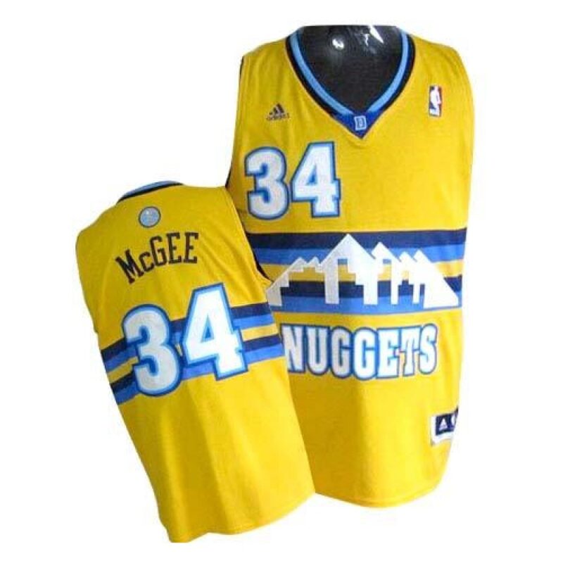 686430dda9746_1 Nuggets #34 JaVale McGee Yellow Alternate Stitched NBA Jersey