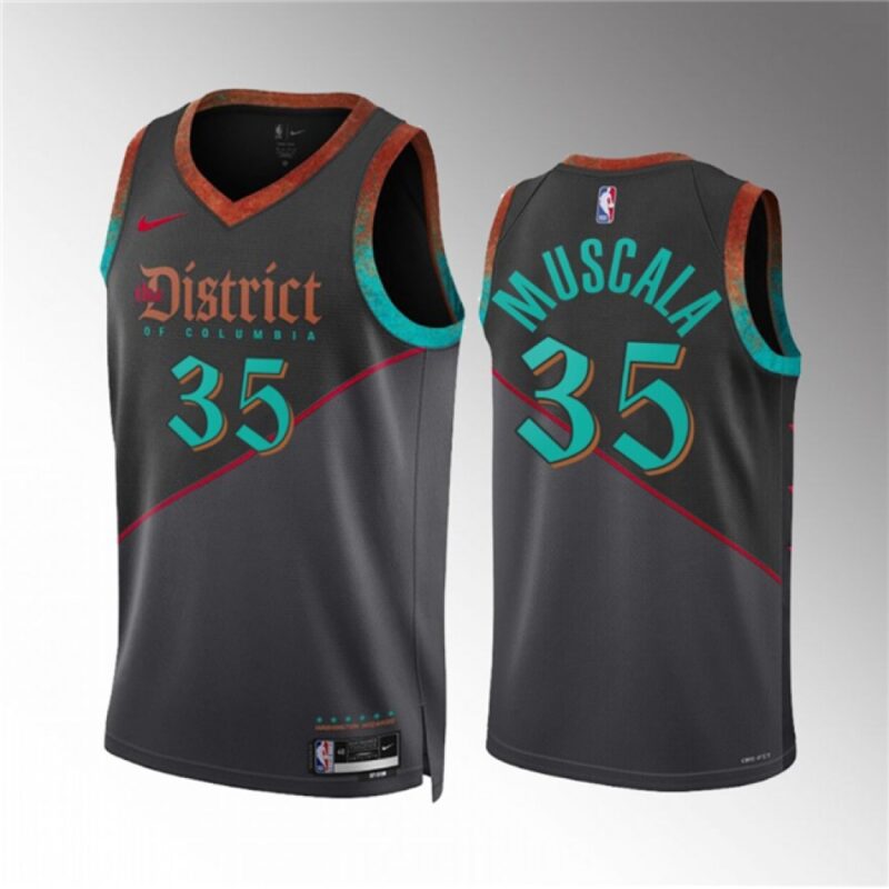 686430e491cd4_1 Men's Washington Wizards #35 Mike Muscala Black 2023/24 City Edition Stitched Basketball Jersey