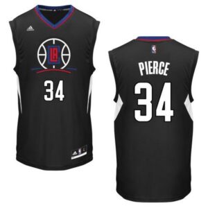 686430e809585_1 Clippers #34 Paul Pierce Black Alternate Stitched NBA Jersey