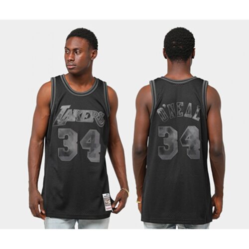 68643125cc5cb_1 Men's Los Angeles Lakers #34 Shaquille O'Neal Black Stitched NBA Jersey