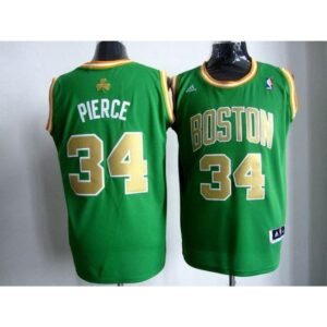 68643141119a7_1 Celtics #34 Paul Pierce Stitched Green Gold Number NBA Jersey