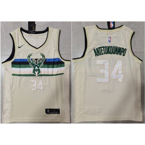 686431873aea6_1 Men's Milwaukee Bucks #34 Giannis Antetokounmpo Cream Stitched Jersey
