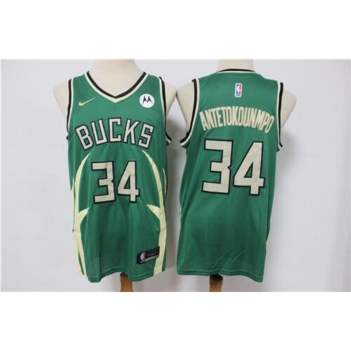 686431948d3c4_1 Men's Milwaukee Bucks #34 Giannis Antetokounmpo Green Stitched Jersey