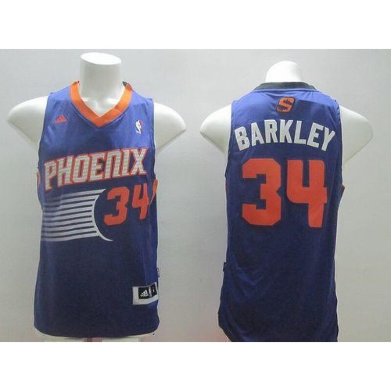 686431ae49dc6_1 Revolution 30 Suns #34 Charles Barkley Purple Stitched NBA Jersey