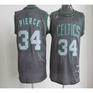 6864320a5d13f_1 Celtics #34 Paul Pierce Black Rhythm Fashion Embroidered NBA Jersey