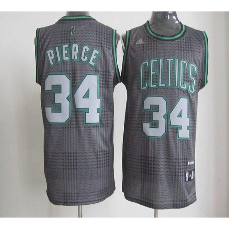 6864320a5d13f_1 Celtics #34 Paul Pierce Black Rhythm Fashion Embroidered NBA Jersey