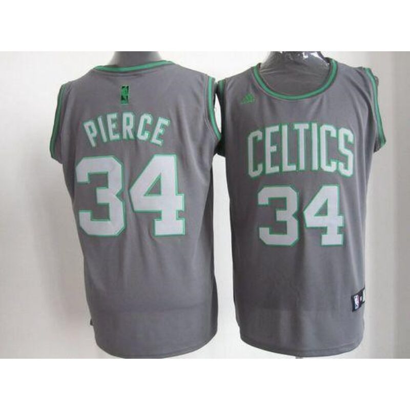 68643211282f5_1 Celtics #34 Paul Pierce Grey Graystone Fashion Embroidered NBA Jersey