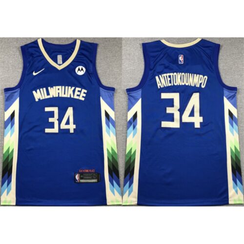 6864322f76f2a_1 Men's Milwaukee Bucks #34 Giannis Antetokounmpo 2022-23 Blue City Edition Stitched Basketball Jersey