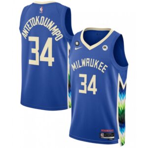 68643232c72be_1 Men's Milwaukee Bucks #34 Giannis Antetokounmpo Blue 2022/23 City Edition With NO.6 Patch Stitched Basketball Jersey