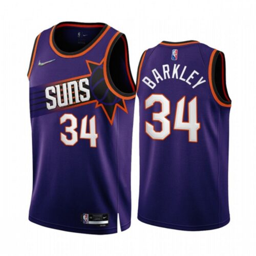 686432770baf4_1 Men's Phoenix Suns #34 Charles Barkley 2022/23 Purple 75th Anniversary Icon Edition Stitched Jersey