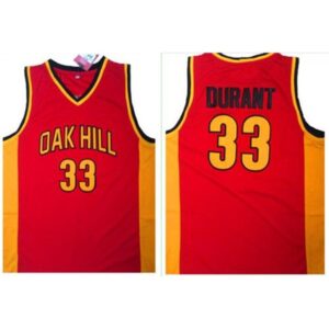 686432e43c531_1 Warriors #33 Kevin Durant Red Oak Hill Academy High School Stitched NBA Jersey