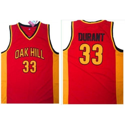 686432e43c531_1 Warriors #33 Kevin Durant Red Oak Hill Academy High School Stitched NBA Jersey
