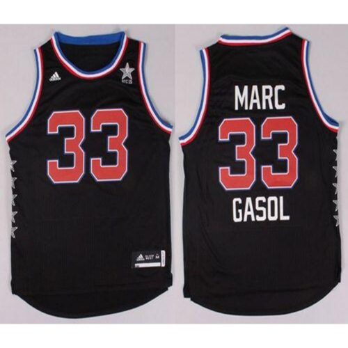 6864332c21f86_1 Grizzlies #33 Marc Gasol Black 2015 All Star Stitched NBA Jersey