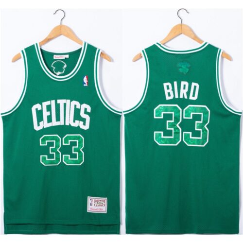 686433920bb31_1 Men's Boston Celtics #33 Larry Bird Green Throwback basketball Jersey