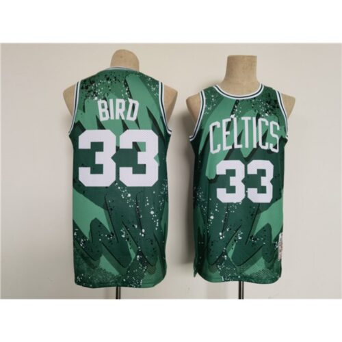 68643395772c2_1 Men's Boston Celtics #33 Larry Bird Green Throwback basketball Jersey