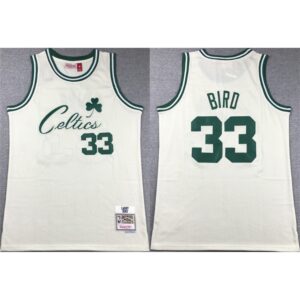 6864339c34417_1 Men's Boston Celtics #33 Larry Bird White Throwback Stitched Jersey
