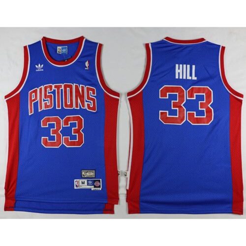 686433c580627_1 Pistons #33 Grant Hill Blue Throwback Stitched NBA Jersey