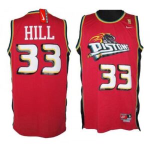 686433cfa8908_1 Pistons #33 Hill Red Throwback Stitched NBA Jersey